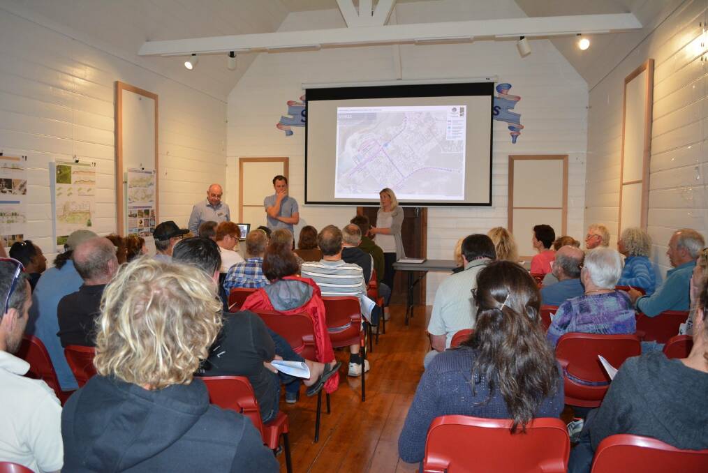 Plans for Port Campbell's town centre overhaul were unveiled at the community meeting on Tuesday.