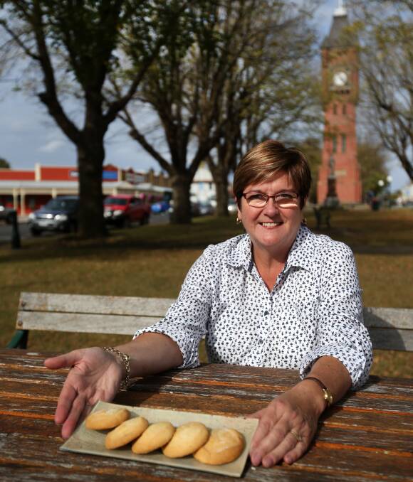Scottish flavour: Corangamite Shire councillor and Robert Burns Scottish Festival chair Ruth Gstrein shows off some shortbread ahead of the festival's inaugural baking competition. Picture: Amy Paton