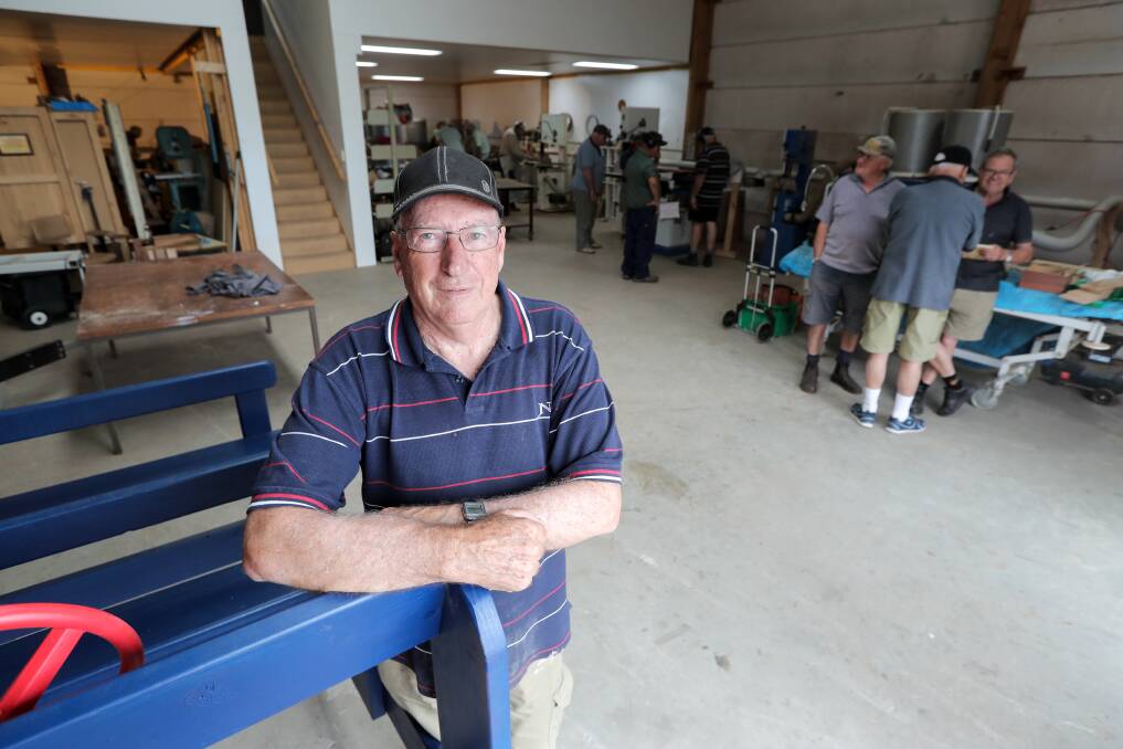 END OF AN ERA: Warrnambool Triton Woodworkers president Len Byron is disappointed about the demise of Fun4Kids. Members poured in about 3500 hours each year. Picture: Rob Gunstone