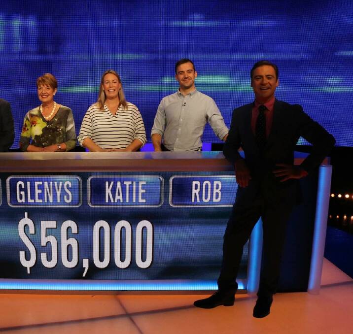WINNER: Katie Monigatti, second from left, had a great time on the popular game show The Chase taking home her share of $56,000. Photo: supplied
