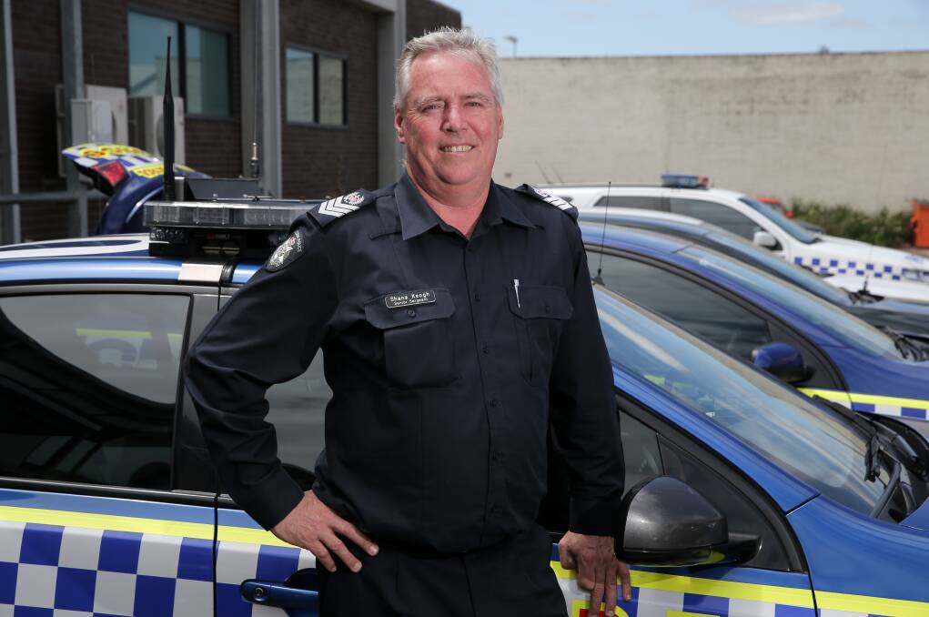 Increased patrols: Warrnambool police Senior Sergeant Shane Keogh wants parents to 'take control' and 'involve themselves in the upbringing of their children' after a spate of underage drinking in the foreshore area. Picture: Rob Gunstone