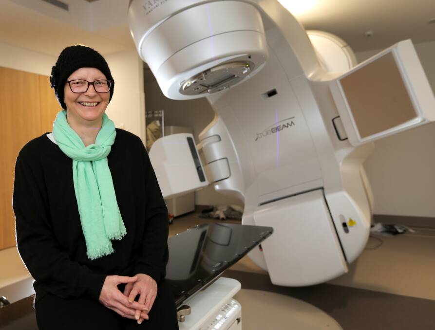 Grateful: Catherine Richards will be the first patient to receive radiotherapy at the South West Regional Cancer Centre. The new service means she will be able to remain in Warrnambool closer to her family. Picture: Rob Gunstone