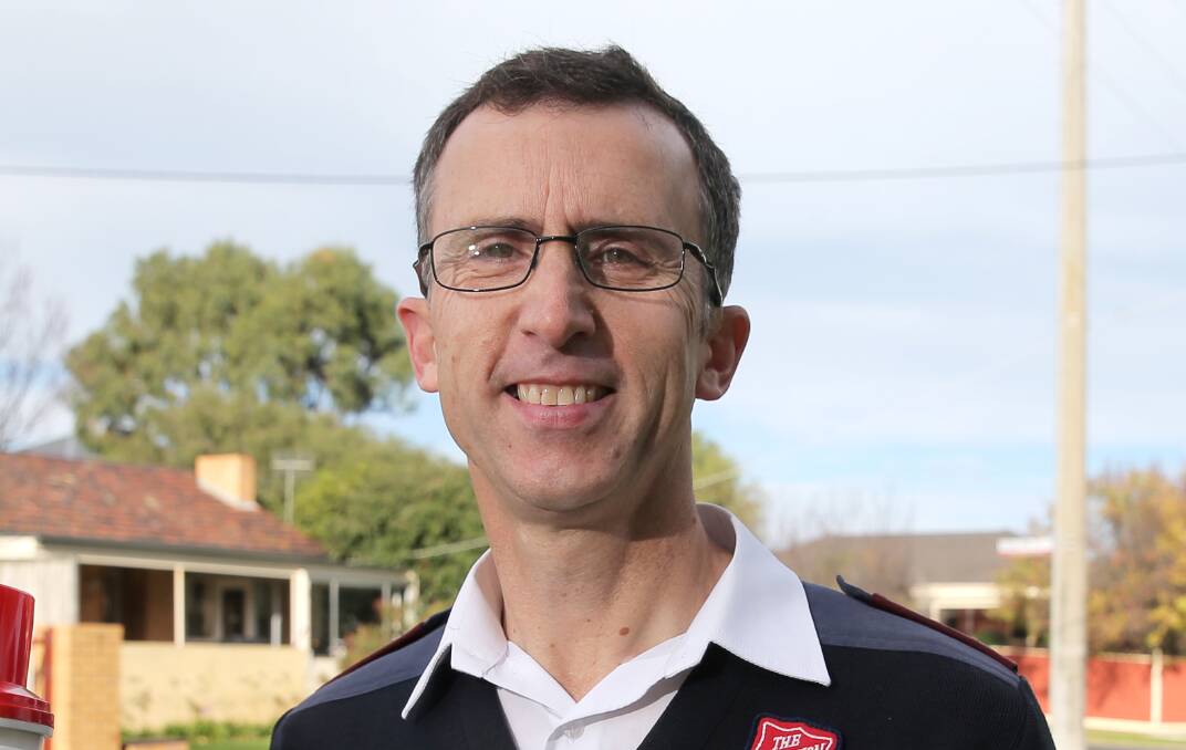 Support: Warrnambool Salvation Army corps officer Major Peter Wood believes early intervention is key to breaking inter generational welfare dependency cycles. Picture: Rob Gunstone