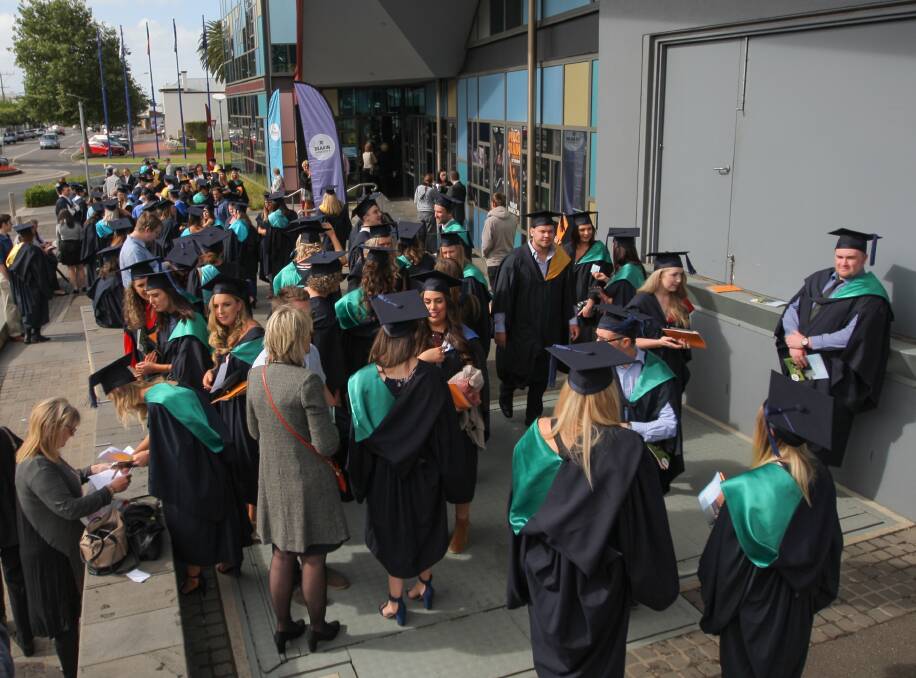 Support: Hundreds of students, family and friends gathered to celebrate the 2017 graduates' achievements.