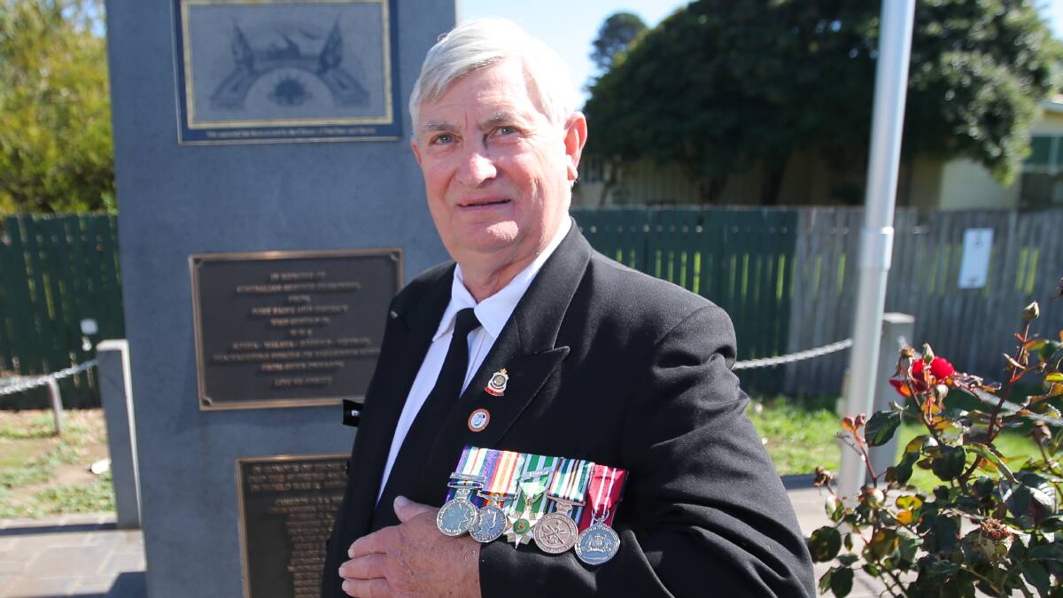 Proud: Vietnam Veteran Doug Nolte hopes large crowds will attend Anzac Day services on Tuesday. He said veterans appreciated the public's support and recognition of the sacrifices they made. Picture: Morgan Hancock