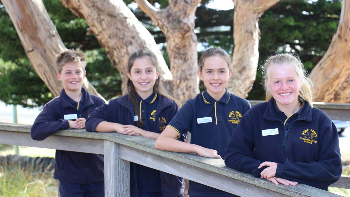 Project: Port Fairy Consolidated School year six students Jack Lee, Ariana Matthews, Elsie Adams and Phoebe Reaburn will attend this year's Student Leaders Congress in Warrnambool. 