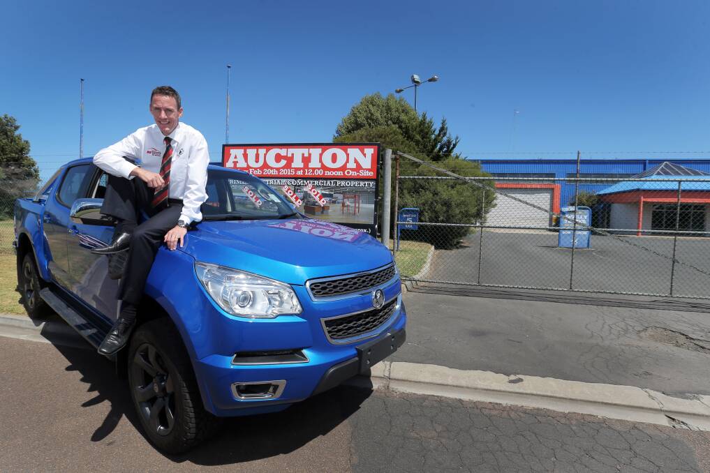 For sale: Callaghan Motors dealer principal Steve Callaghan outside the dealership's new Raglan Parade premises. The Fairy Street site, which was for sale by expression of interest, is still up for grabs after failing to attract the right price. Picture: ROB GUNSTONE

