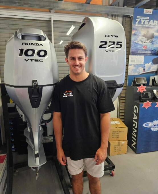 Marine technician Tom Fox has started a new mobile marine business in south-west Victoria. Picture supplied 