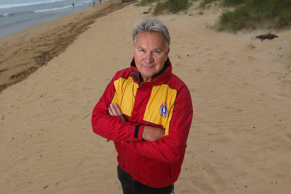 Be wary: Warrnambool Surf Lifesaving Club captain David Owen wants beach-goers to enjoy themselves, but to be careful as the mercury is tipped to hit 39 in the city on Thursday. Picture: Morgan Hancock