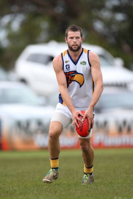 TOP EFFORT: North Warrnambool Eagles' Dylan Parish is thriving as a midfielder-forward. Picture: Amy Paton