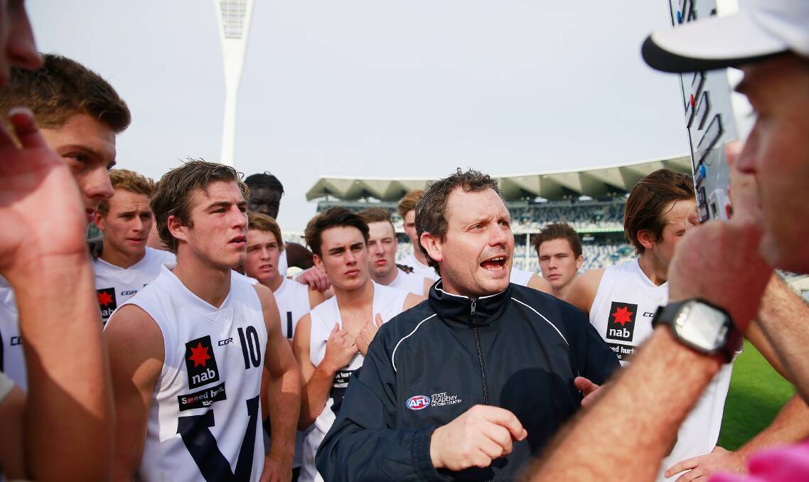 HEAVILY INVESTED: Vic Country coach Paul Henriksen, who lives in Terang, is excited to watch the AFL draft on Tuesday night. Picture: Getty Images