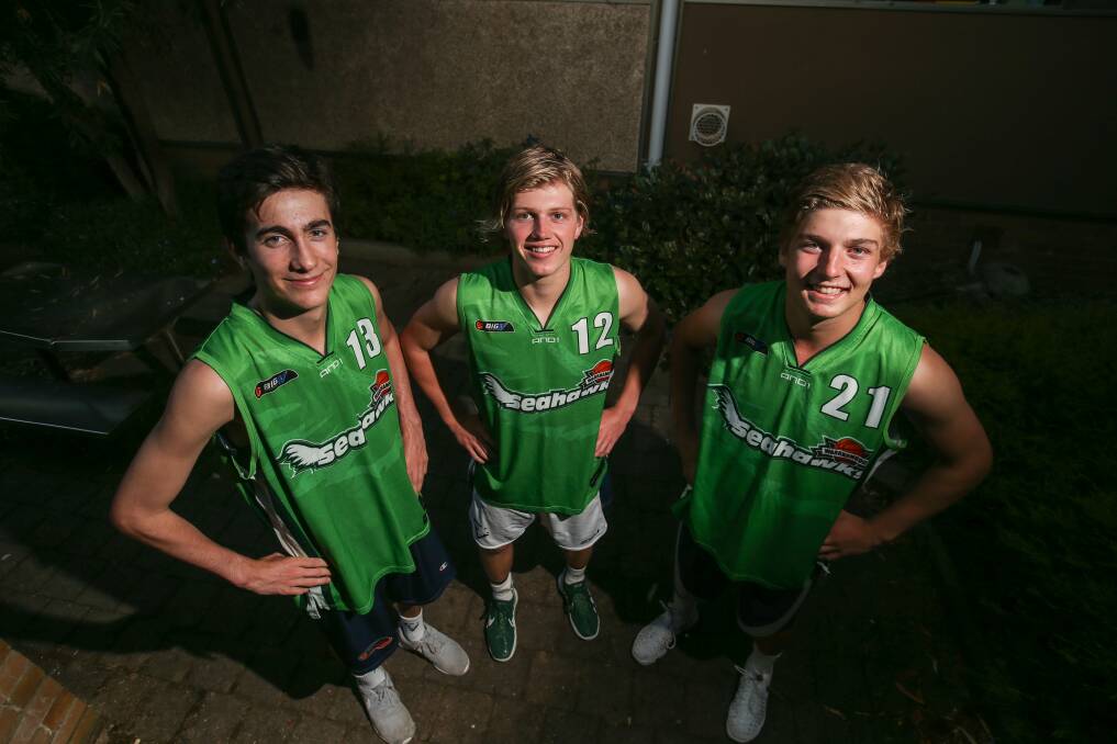 NEXT GENERATION: Dom Occhipinti, Jay Rantall and Hayden Rhook - all 15 -  will make their Big V debuts on Saturday. Picture: Amy Paton