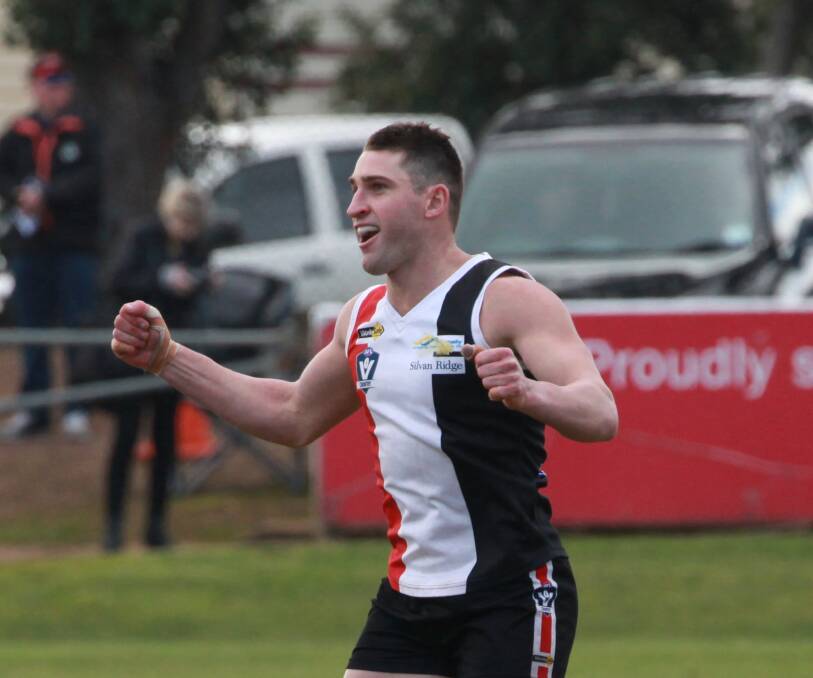 PUMPED UP: Koroit forward Tim McIntyre is excited to play in his first Hampden league grand final. 