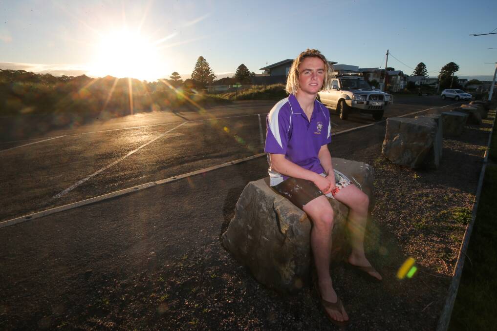 RISING STAR: Port Fairy teenager Jimmy Conlan grew up in the seaside town and is now playing for the senior football team. Picture: Morgan Hancock