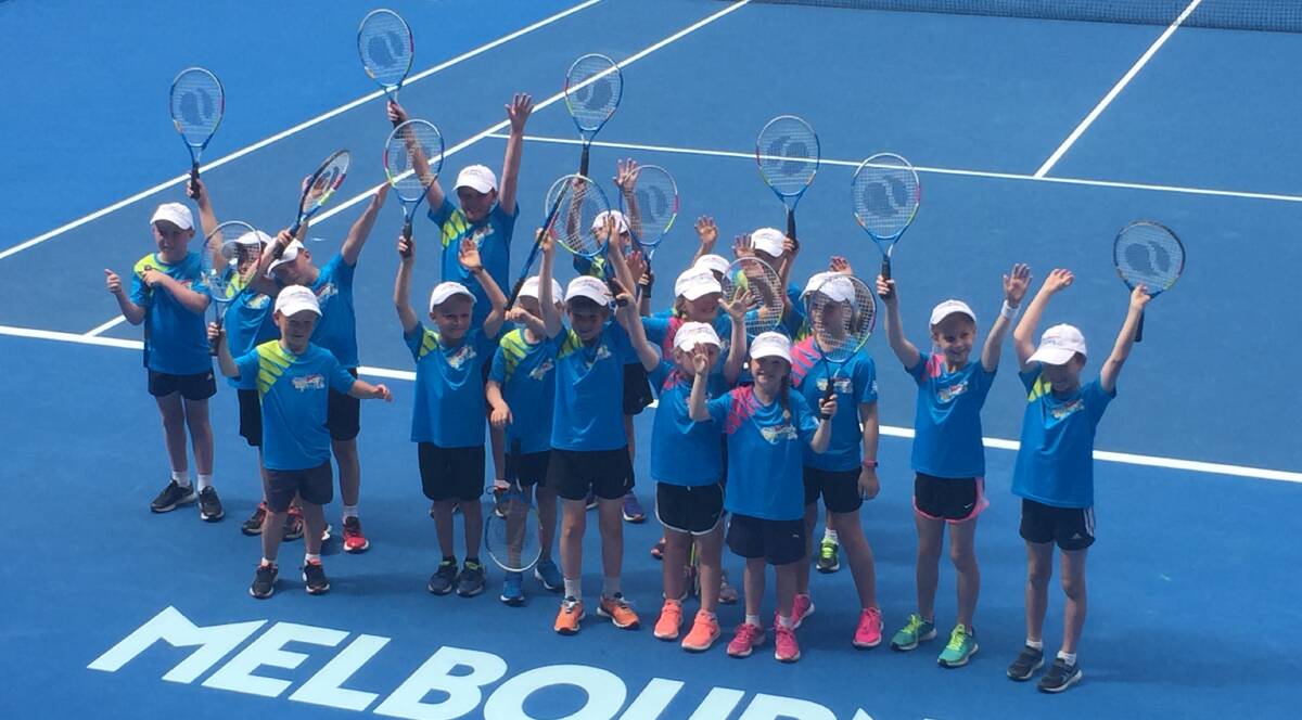 CENTRE STAGE: Warrnambool and Hamilton tennis enthusiasts enjoyed their time at the Australian Open as part of the Hot Shots program.