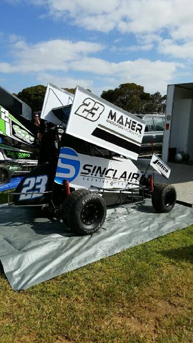 SPEED MACHINE: Warrnambool driver Jake Hose is happy with his 2017-18 formula 500 car.