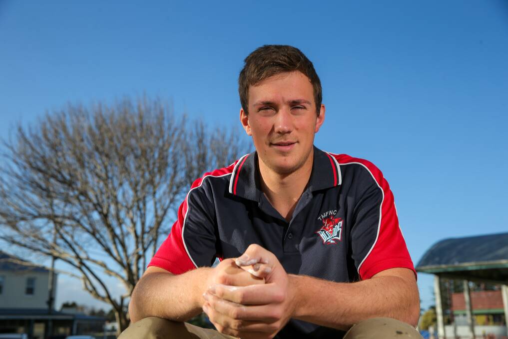 BRIGHT FUTURE: Terang Mortlake recruit Jake Tanner has big plans off the field too, with a bio medicine course on the cards. Picture: Rob Gunstone