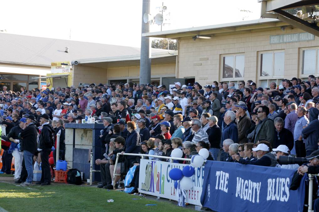 PACKED IN: Hampden and Warrnambool and District finals gates are expected to receive a boost with no AFL this weekend. Picture: Rob Gunstone 