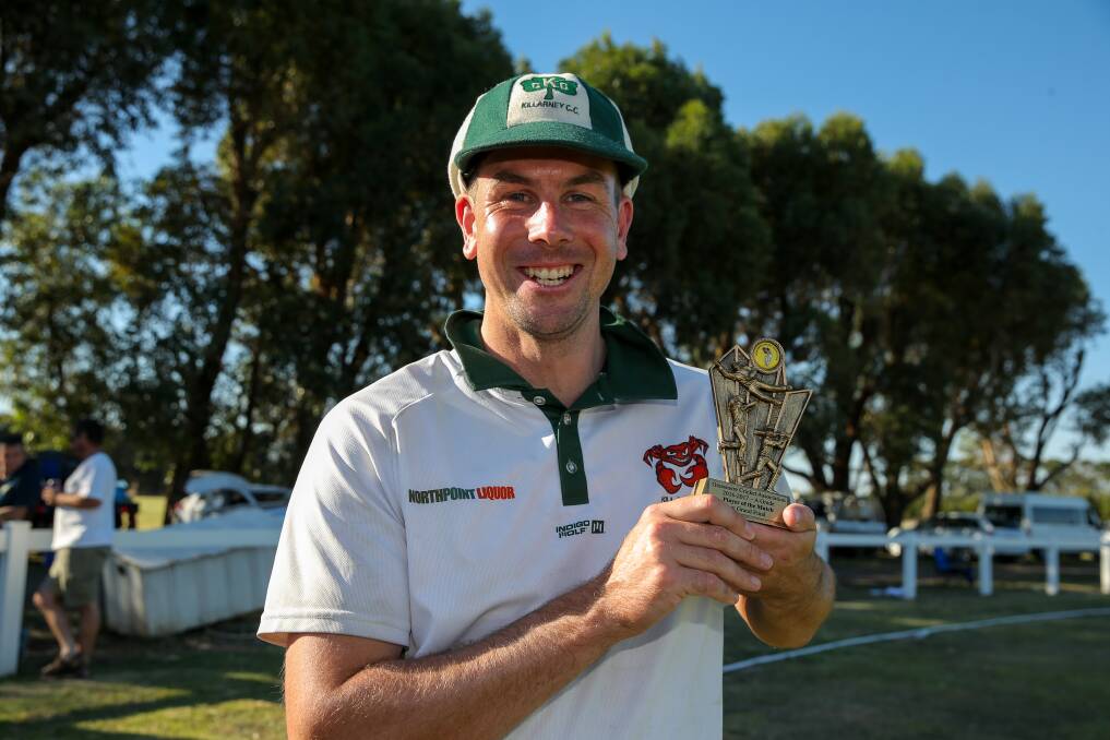 PERFECT SEASON: Killarney all-rounder Liam Cole was man of the match in the Crabs' premiership and won the association's top individual honour. Picture: Rob Gunstone