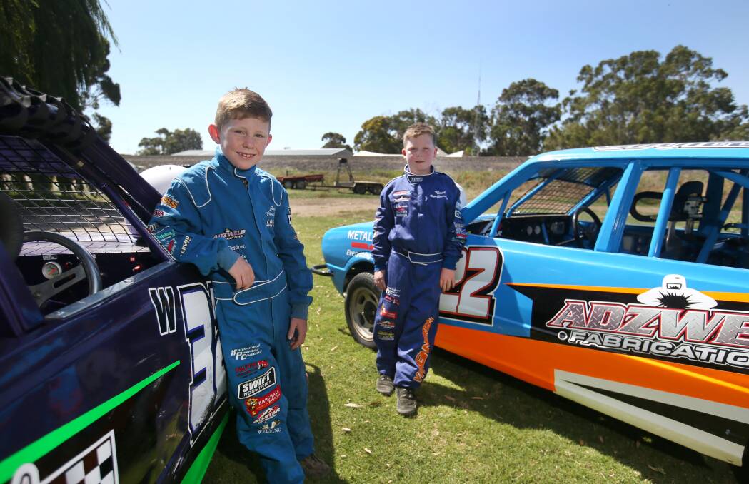 BROTHERS IN ARMS: Jackson Van Ginneken, pictured with older brother Noah, enjoyed a solid junior sedan debut season. Picture: Amy Paton