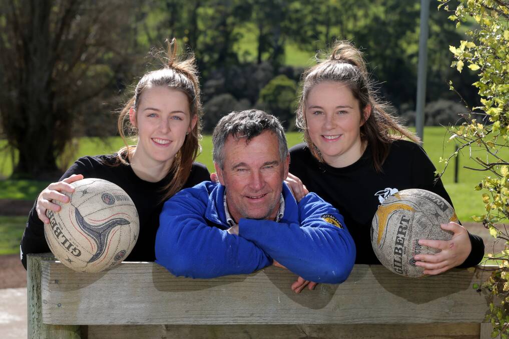 FAMILY: Jaymie, Peter and Emily Finch are excited about the Hampden league grand final. Picture: Rob Gunstone