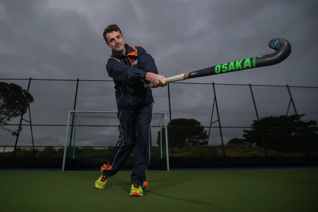 AUSSIE, AUSSIE, AUSSIE: Warrnambool hockey player Cale Rout will represent Australia Country for a fourth time when he travels to Malaysia and Singapore in 2018. Picture: Morgan Hancock