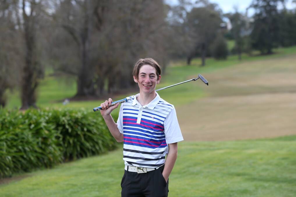 RISING STAR: Warrnambool golfer Caleb Perry has won the Victorian country men's championship at Rosebud. Picture: Vicky Hughson