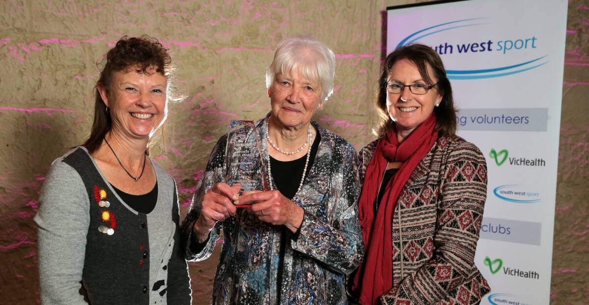 ACHIEVEMENT: Cavendish Exercise Group's Jill Lewis, Peggy Lewis and Carolyn Lewis accepted an award on behalf of the club.