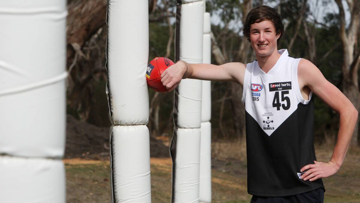 COMEBACK: Koroit ruckman Nick Hausler will return to North Ballarat Rebels' lin up on Saturday for their TAC Cup qualifying final. Picture: Leanne Pickett