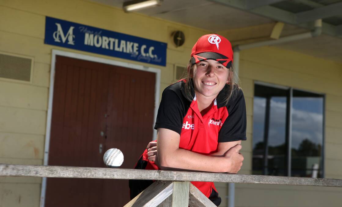 WHERE IT STARTED: Mortlake cricketer Georgia Wareham will play for Melbourne Renegades in 2016-17. Picture: Amy Paton