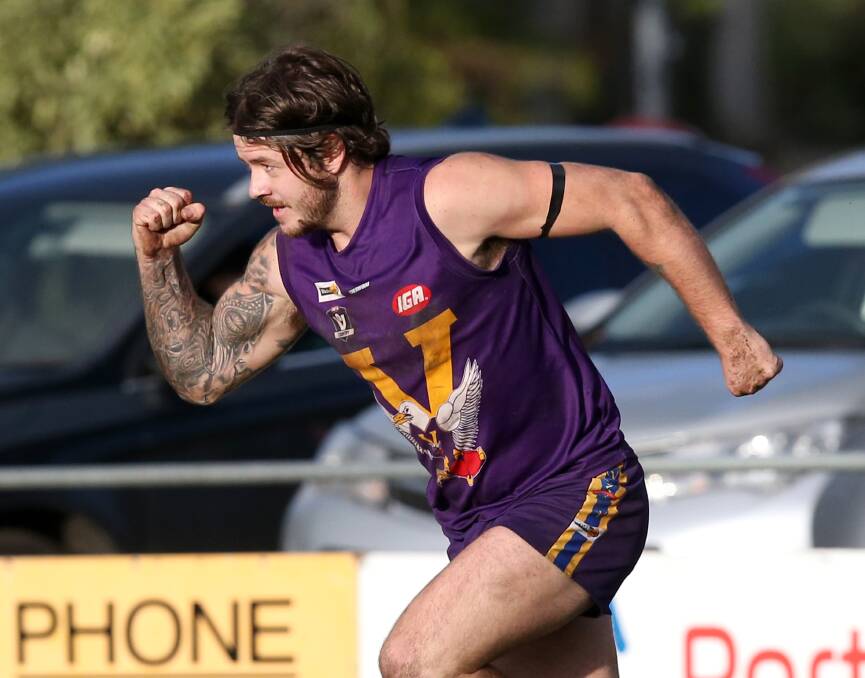 PUMPED TO BE BACK: Port Fairy utility Guy Phelps is back for the Seagulls' clash against Hamilton Kangaroos after a stint on the sidelines. Picture: Amy Paton