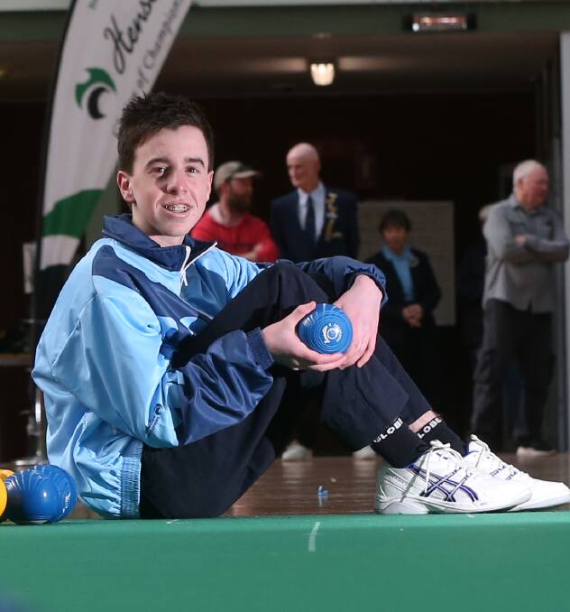 STATE OF PLAY: Liam Keegan won a Victorian indoor bowls title.