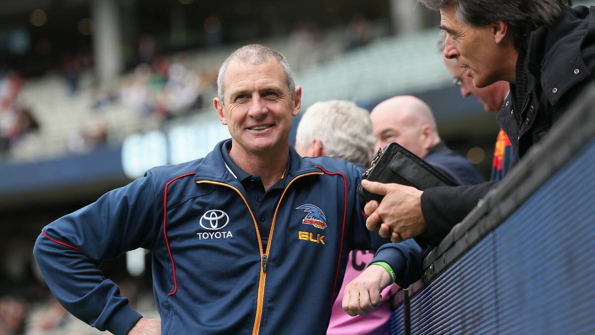 REMEMBERED: Adelaide Crows coach Phil Walsh's football journey started in his home town of Hamilton. Hamilton Kangaroos will honour him tomorrow. Picture: Getty Images