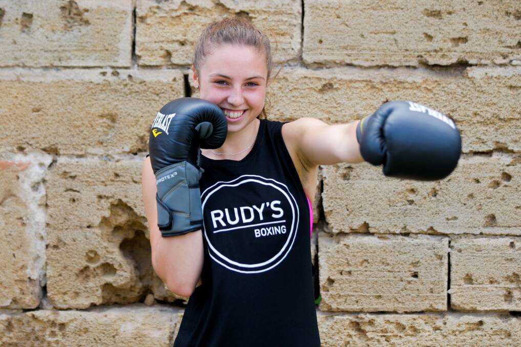 RISING STAR: Ten of Bella Rantall's 12 fights have been in higher age and weight classes. Picture: Morgan Hancock