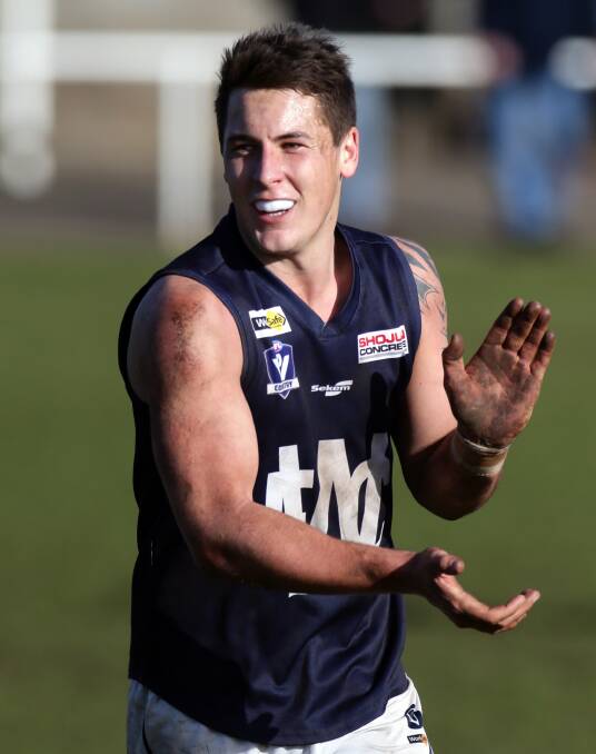 FORWARD THREAT: Warrnambool skipper Sam Cowling is excited to represent Vic Country 1 against at VAFA side in Bendigo on Saturday. Picture: Damian White