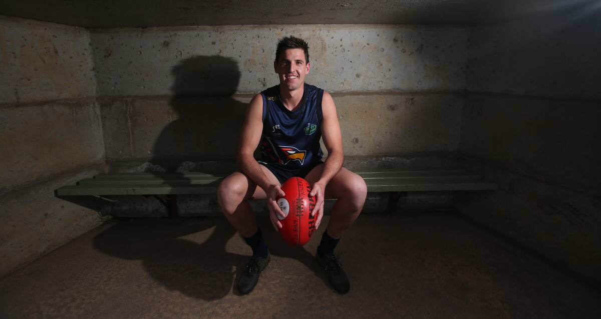 OUT OF THE SHADOWS: Loyal North Warrnambool Eagles footballer Tom Batten wants to lead his club to a maiden Hampden league premiership. Picture: Vicky Hughson