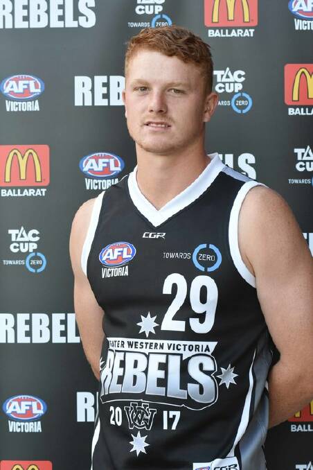 LATE BLOOMER: Greater Western Victoria Rebels forward Lachlan Wareham will make his TAC Cup debut.