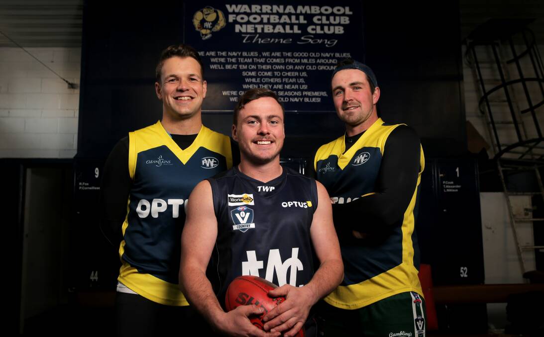 EXPERIENCED: Andrew McCarthy and Angus Chirnside won't be joined by the injured Tim O'Keeffe (right) in the grand final. Picture: Rob Gunstone