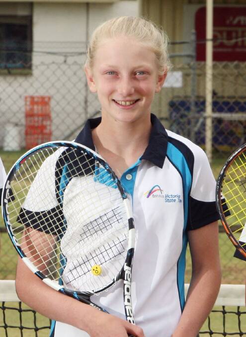 RISING STAR: Eloise Swarbrick will represent her state in tennis.