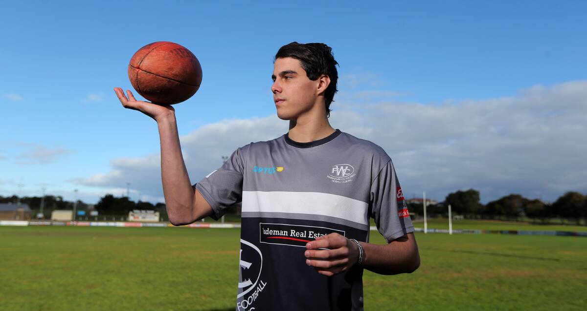 EYES ON FOOTBALL RETURN: Warrnambool teenager Luke McLeod is sidelined with a minor shoulder complaint. Picture: Rob Gunstone