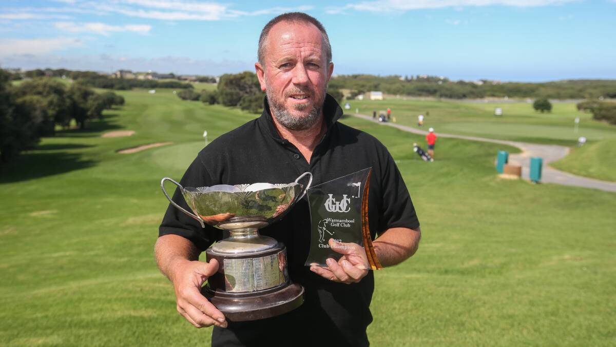 BREAKTHROUGH: Jarrod Fary has finally claimed Warrnambool Golf Club's A grade championship after many runner-up finishes over the years. Picture: Amy Paton