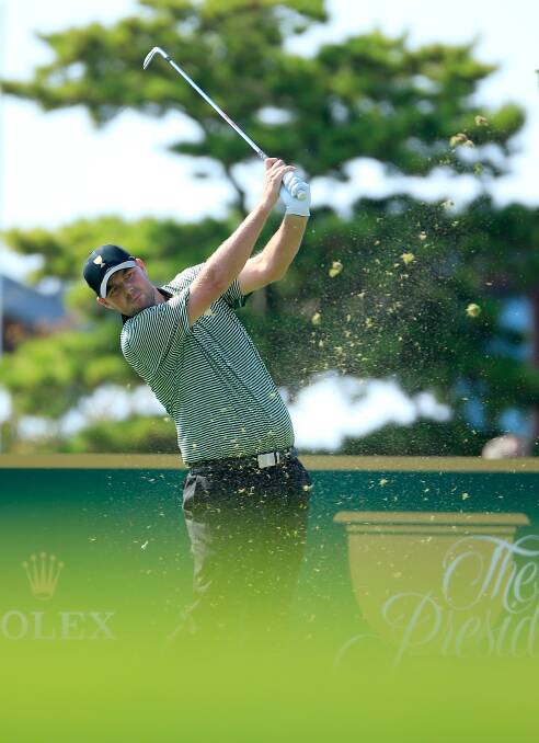 TEST: Warrnambool export Marc Leishman in action at the Presidents Cup.