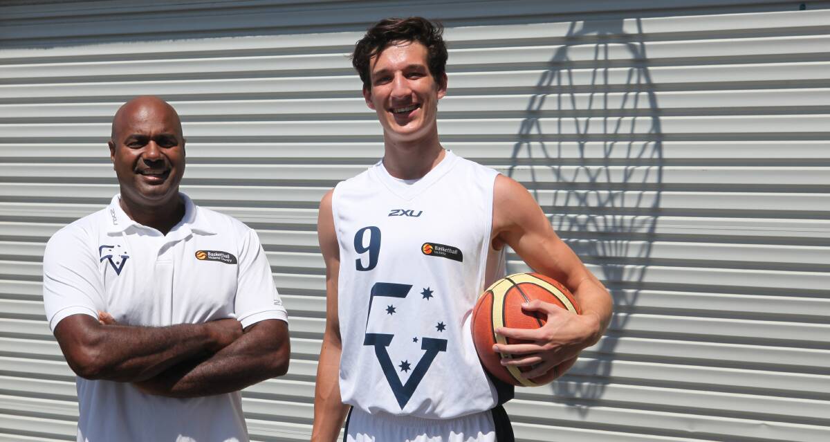 TOP DUO: Warrnambool's Rebel Noter and Lukas Essenwanger will work together at the Basketball Australia under 18 championships in Adelaide. Picture: Justine McCullagh-Beasy