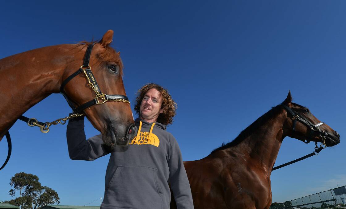 TALENTED: Ciaron Maher with his runners Bon Aurum and Jameka at Caulfield. Picture: Getty Images