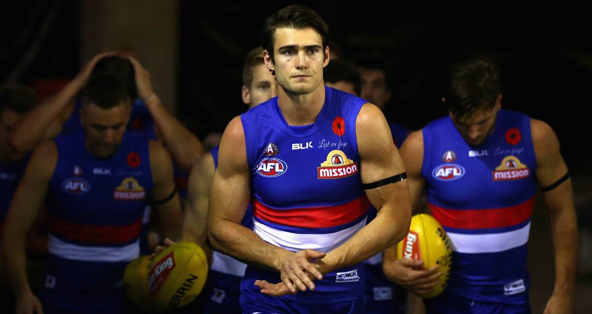 LEADER OF THE PACK: Camperdown export Easton Wood is relishing the chance to captain Western Bulldogs in injured skipper Bob Murphy's absence. Picture: Getty Images