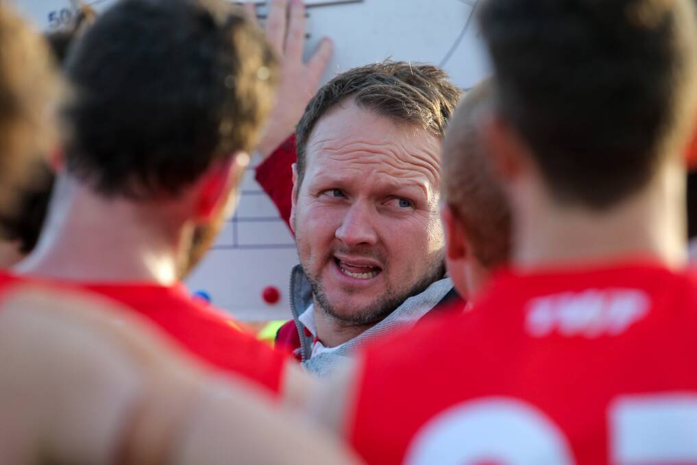 BACK IN BUSINESS: South Warrnambool coach Mathew Buck is confident the Roosters' best can match it with anyone in the Hampden league. Picture: Rob Gunstone