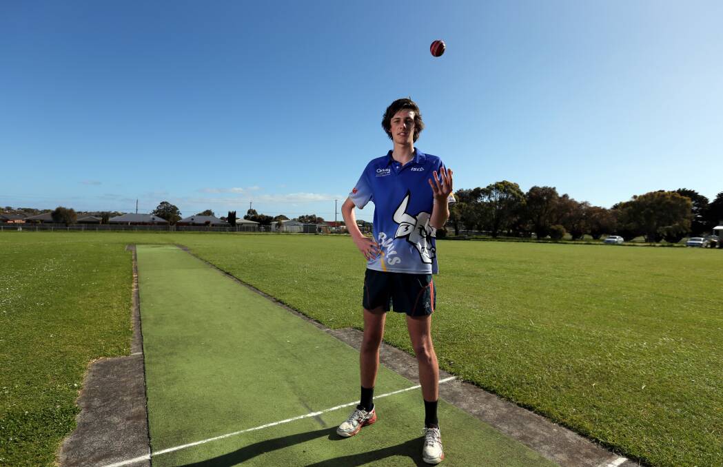 TALL ORDER: Brierly-Christ Church teenager Connor Umbers in in the Warrnambool under 17 country week selection frame. Picture: Rob Gunstone