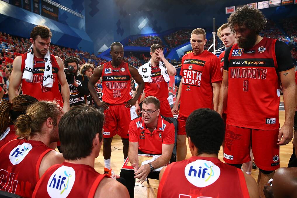 RED ARMY: Warrnambool export Trevor Gleeson is hoping Perth Arena will be a sea of red when the NBL grand final series starts on Sunday. Picture: Getty Images