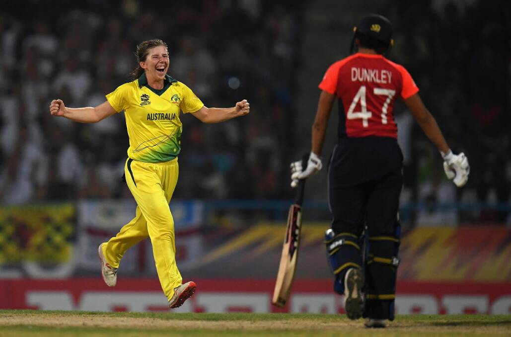 RISING STAR: Georgia Wareham's heroics for Australia on the world stage is inspiring female cricketers. Picture: Getty Images