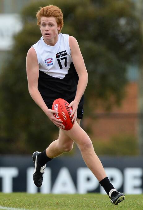 SEAMLESS RETURN: Koroit teenager Willem Drew collected 25 touches and kicked three goals in North Ballarat Rebels' win over Murray Bushrangers on Saturday.